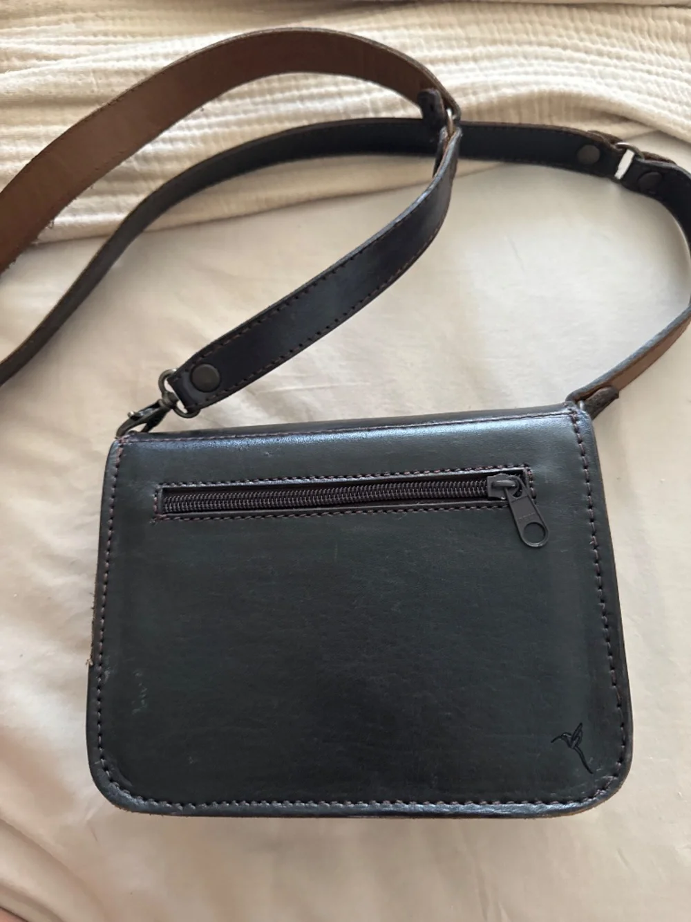 Black Leather bag from Mexico